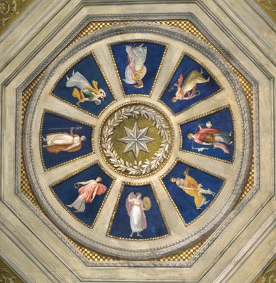 Soffitto delle Menadi nel Palazzo Chigi, Roma, c.1770s da Giuseppe Cades